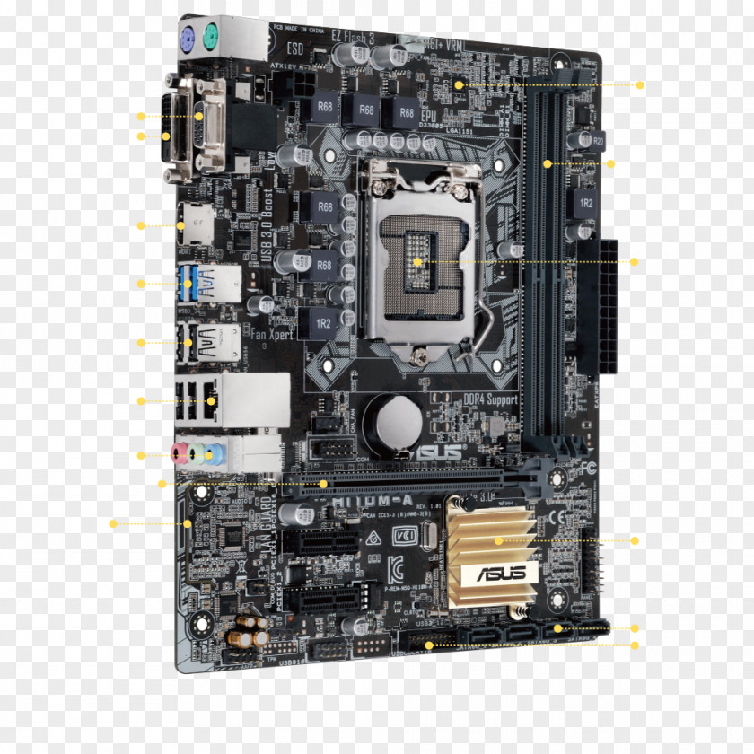 Motherboard Intel LGA 1151 MicroATX DDR4 SDRAM PNG