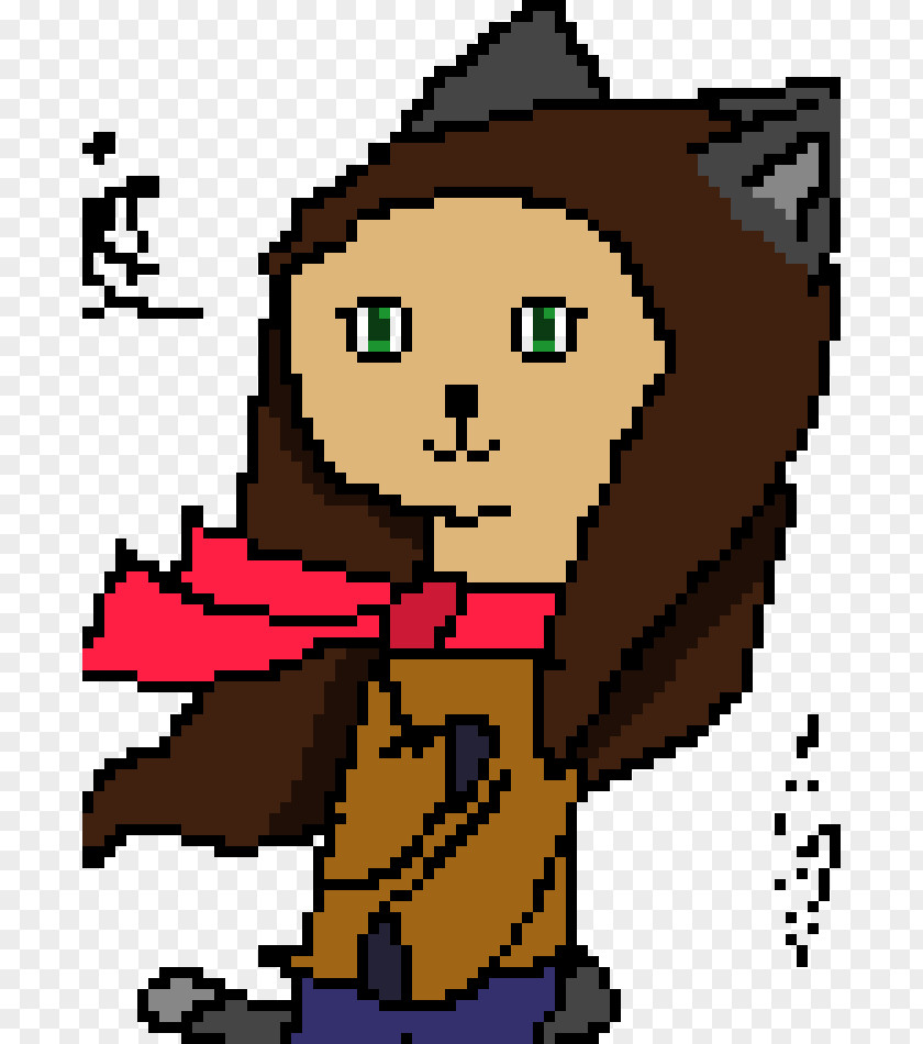 Pixel Art Pistol Cartoon Animal Character Clip PNG
