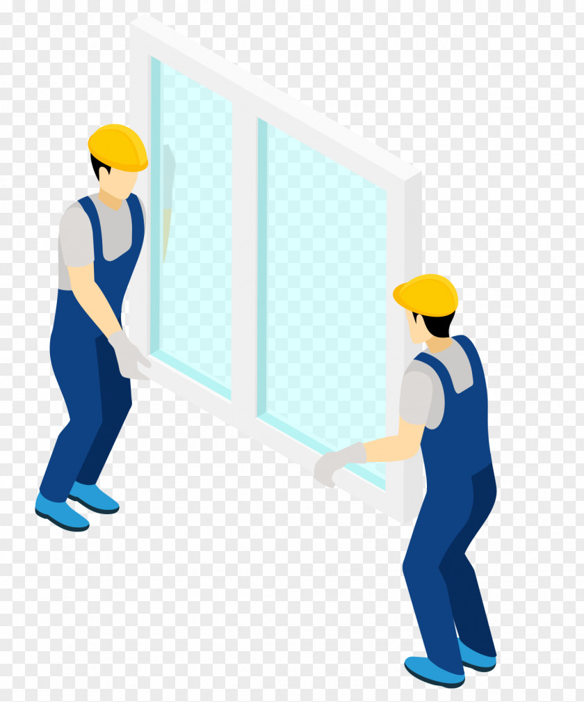 The Man Carrying Glass Of Window PNG