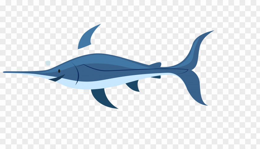 Vector Blue Sea Cautious Whale Shark PNG