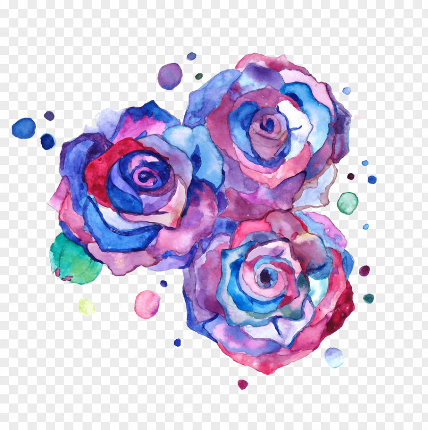 Watercolor Cheese Drawing Rose Color Flower Art PNG