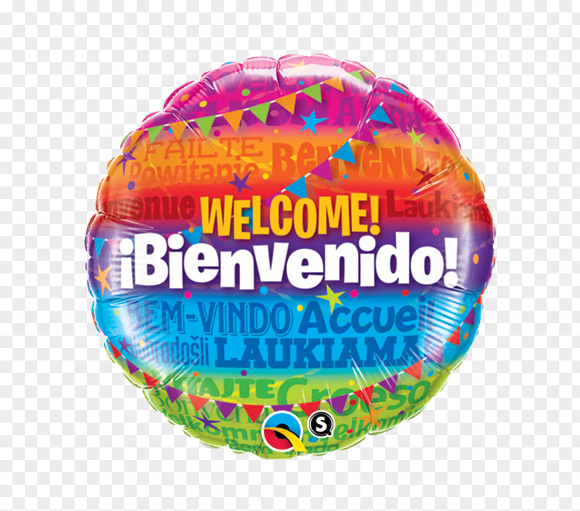 Bienvenido Toy Balloon Party Foil Gift PNG