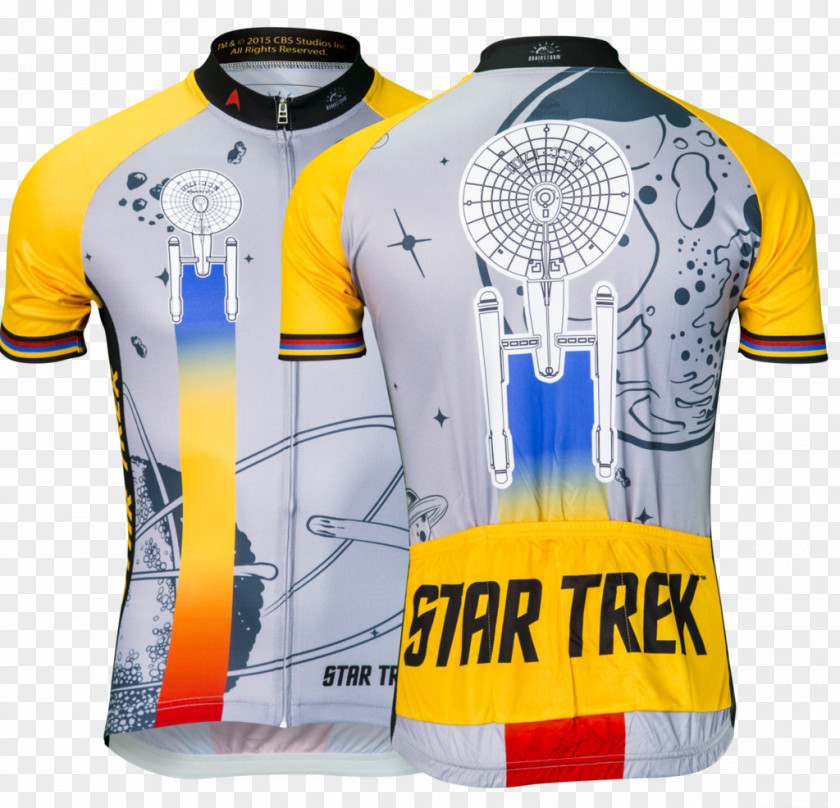 Cycling Jersey T-shirt Star Trek Sports Fan PNG