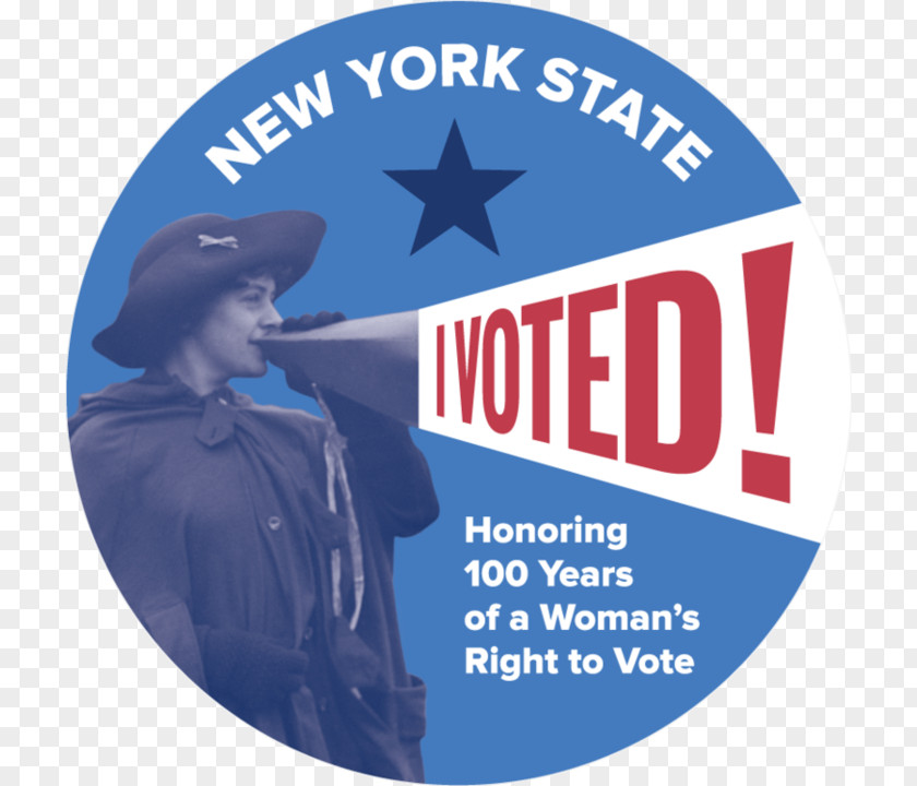 New York Poster Women's Suffrage Voting Suffragette Sticker PNG