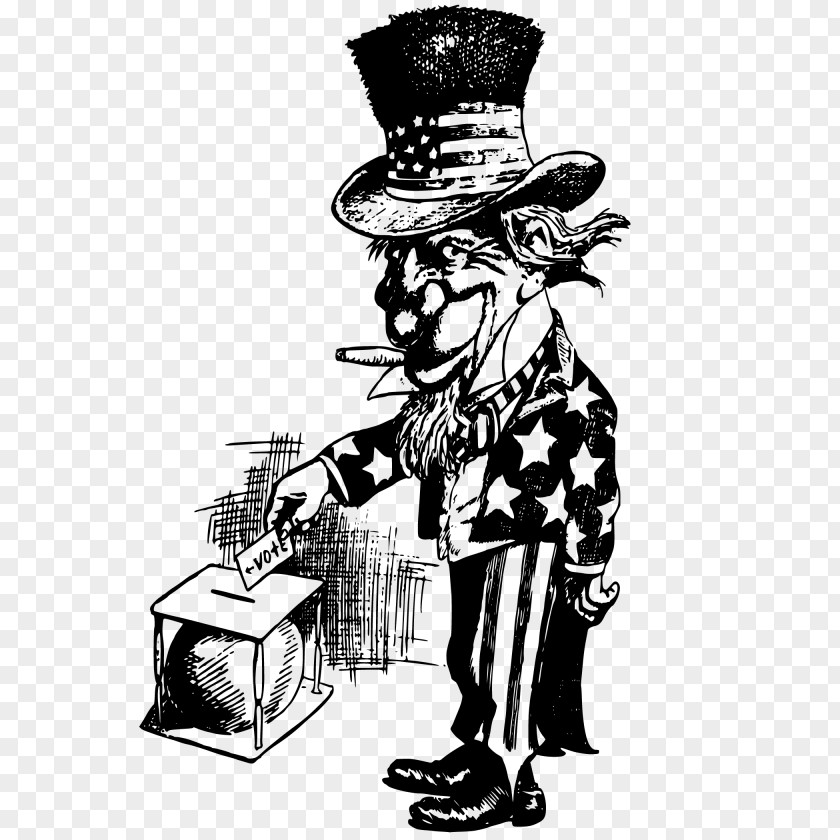 Vector Uncle Sam's Vote Illustration Medical Cannabis Joint Smoking Hash Oil PNG