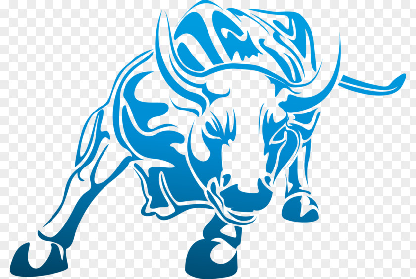 Blue Cow Cattle Icon PNG
