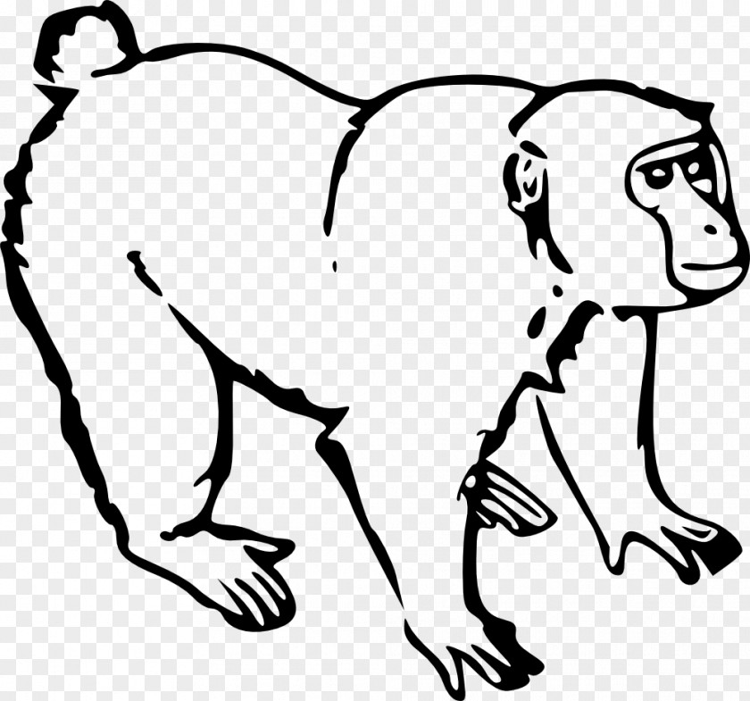 Chimpanzee Monkey Ape Drawing Clip Art PNG