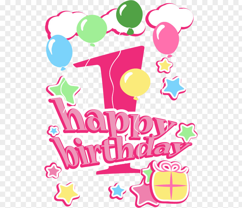 Cute Pink Happy Birthday Card Gratis Party Anniversary Photography PNG