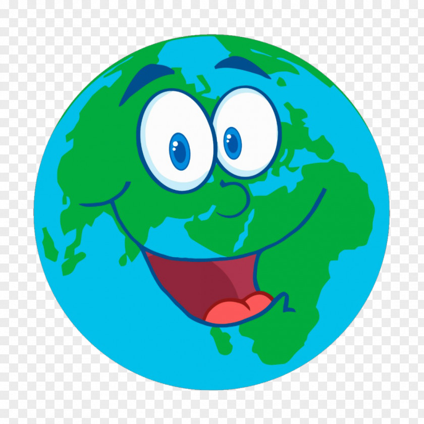 Earth Cartoon The Day Smiled Clip Art PNG