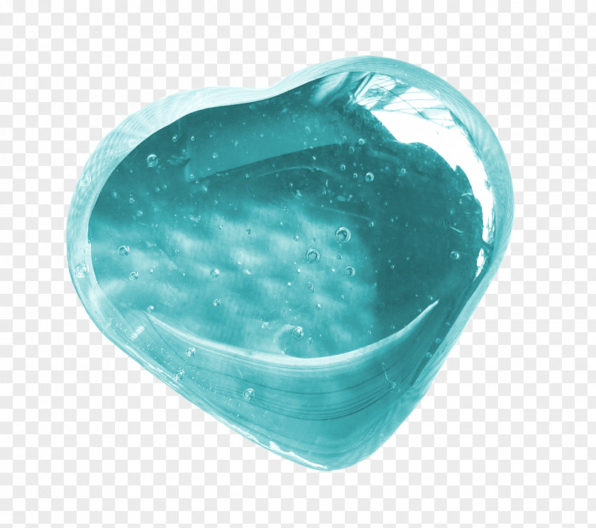 Ice Heart Blue Digital Media PNG