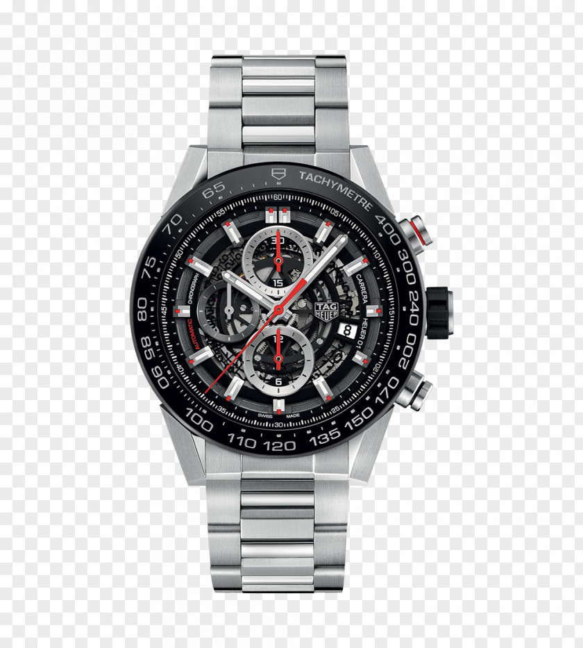 Tag Heuer Watch Black Male TAG Automatic Chronograph Movement PNG