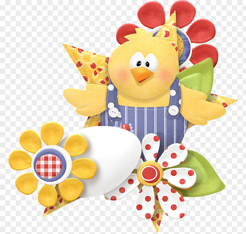 Chick Flower Decoration Material Easter Clip Art PNG