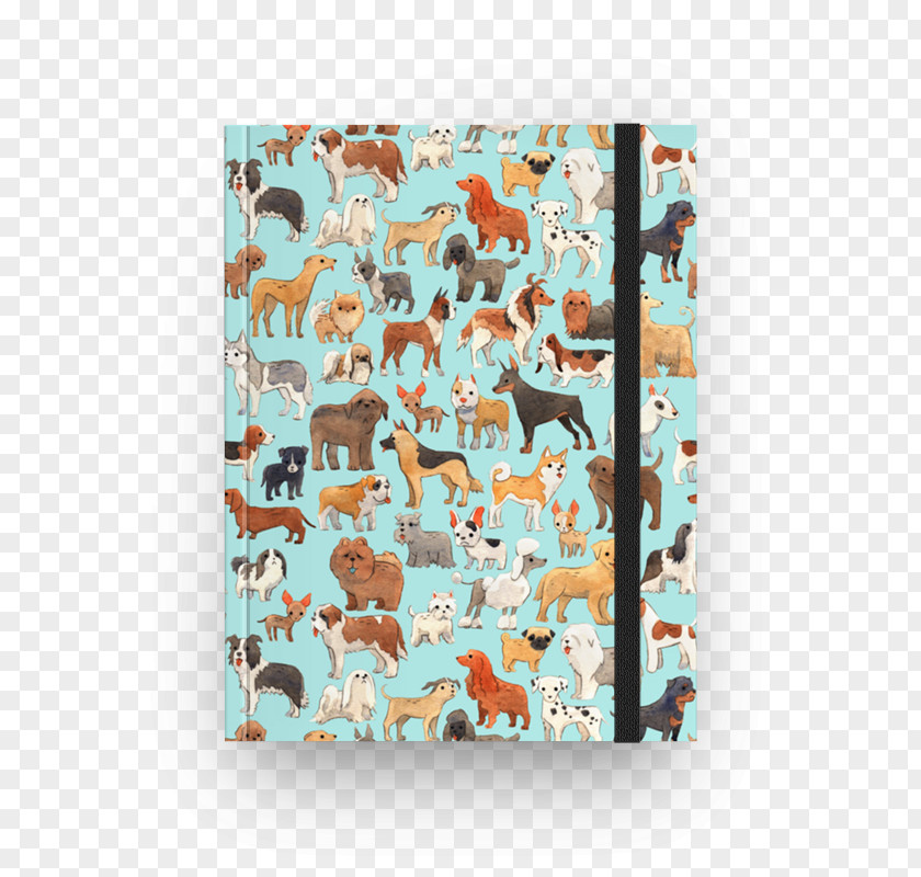 Creative Dog Pattern Decoration Design Notebook Paper Artist Sketchbook PNG