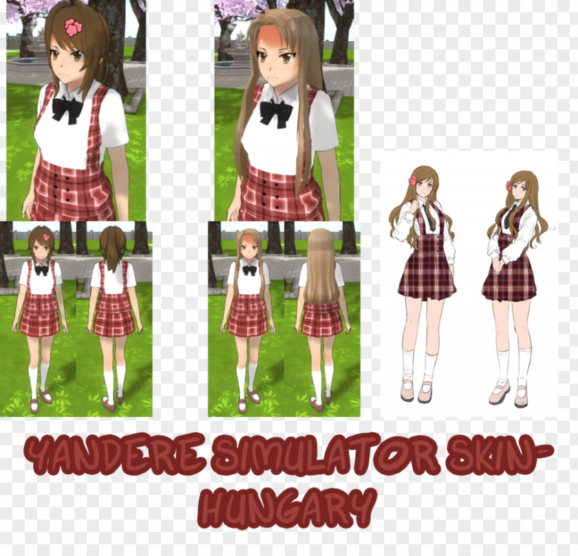 Minecraft Yandere Simulator Skin PNG