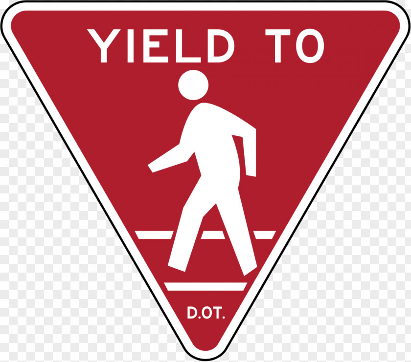 Pedestrian Yield Sign Traffic Crossing PNG