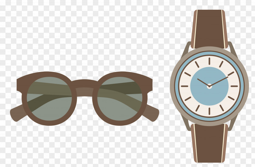 Vector Watch Aviator Sunglasses PNG