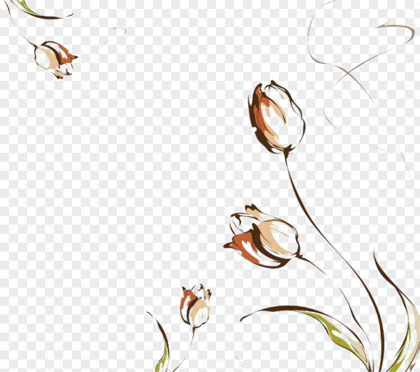Cartoon Version Of Tulip Picture Material Flower PNG