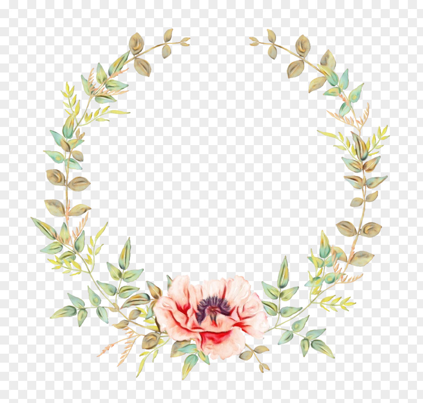 Floral Design Wreath Flower Crown Wedding Invitation PNG