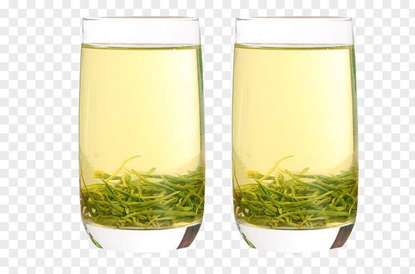 Two Cup Maojian Tea Longjing Xinyang Highball Glass PNG