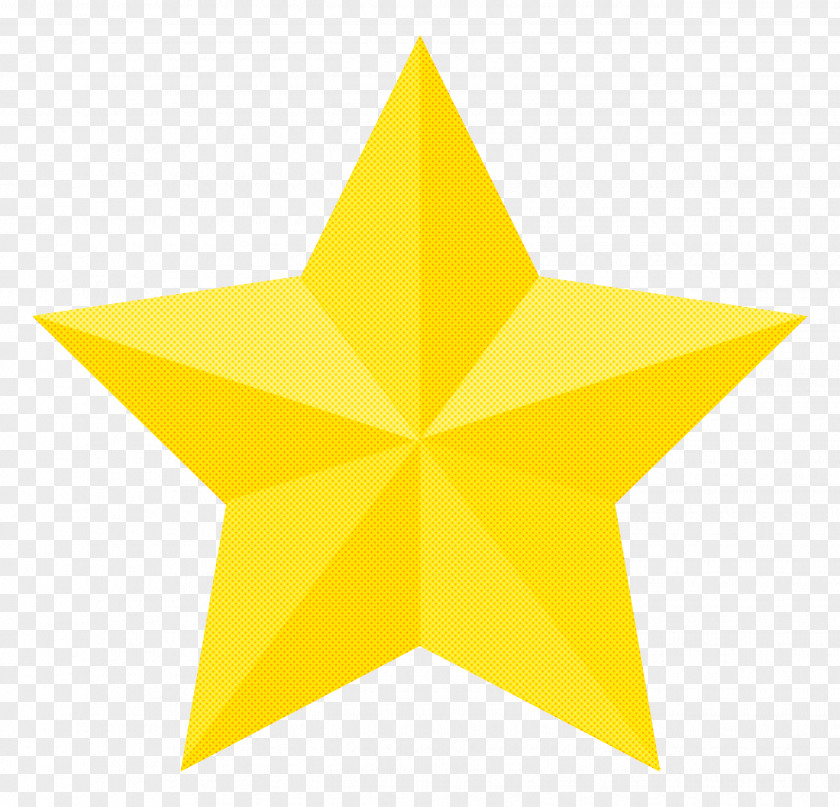 Yellow Star Symmetry Astronomical Object PNG
