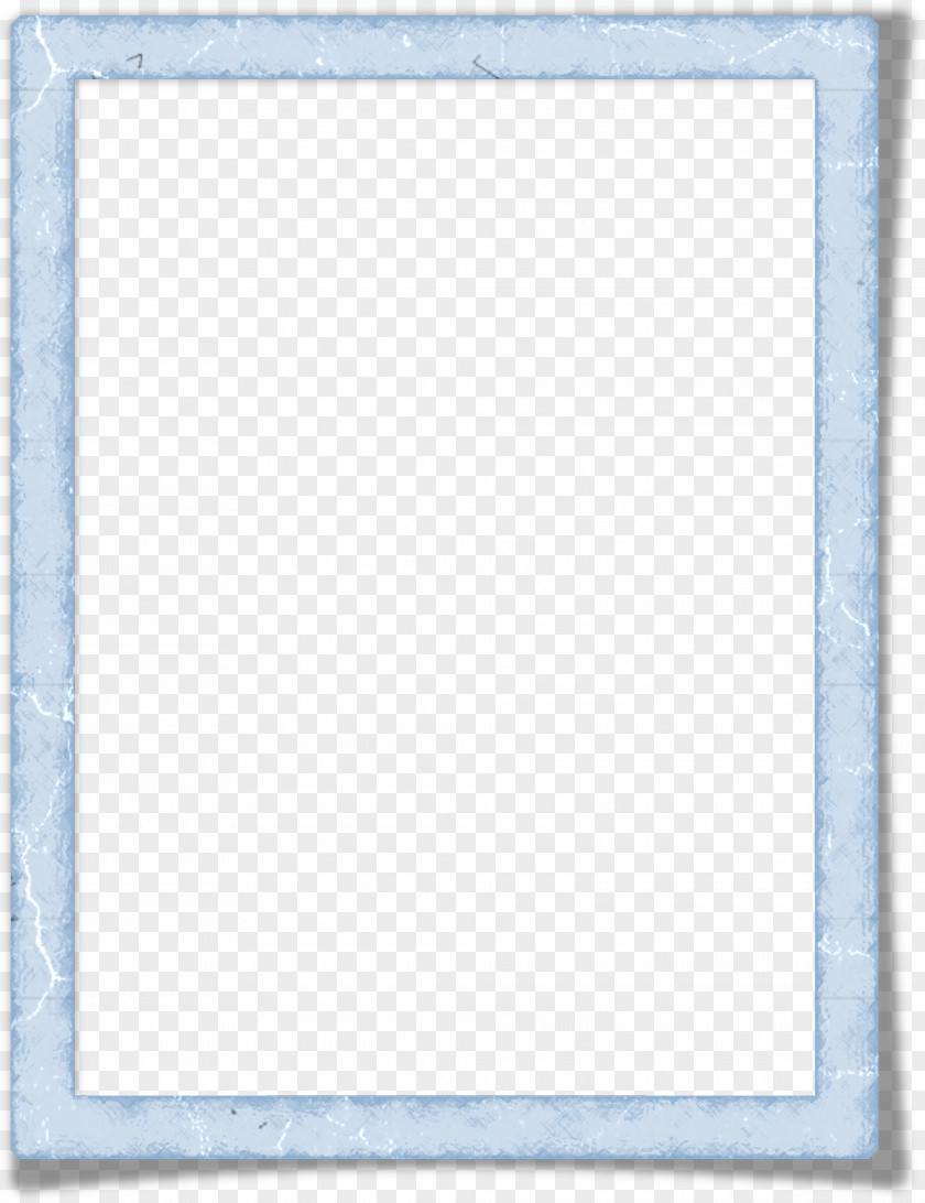 Blue Frame Picture Pattern PNG