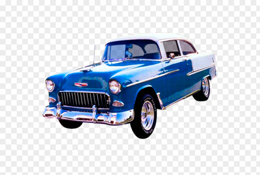 Blue Vintage Car Classic Clip Art PNG