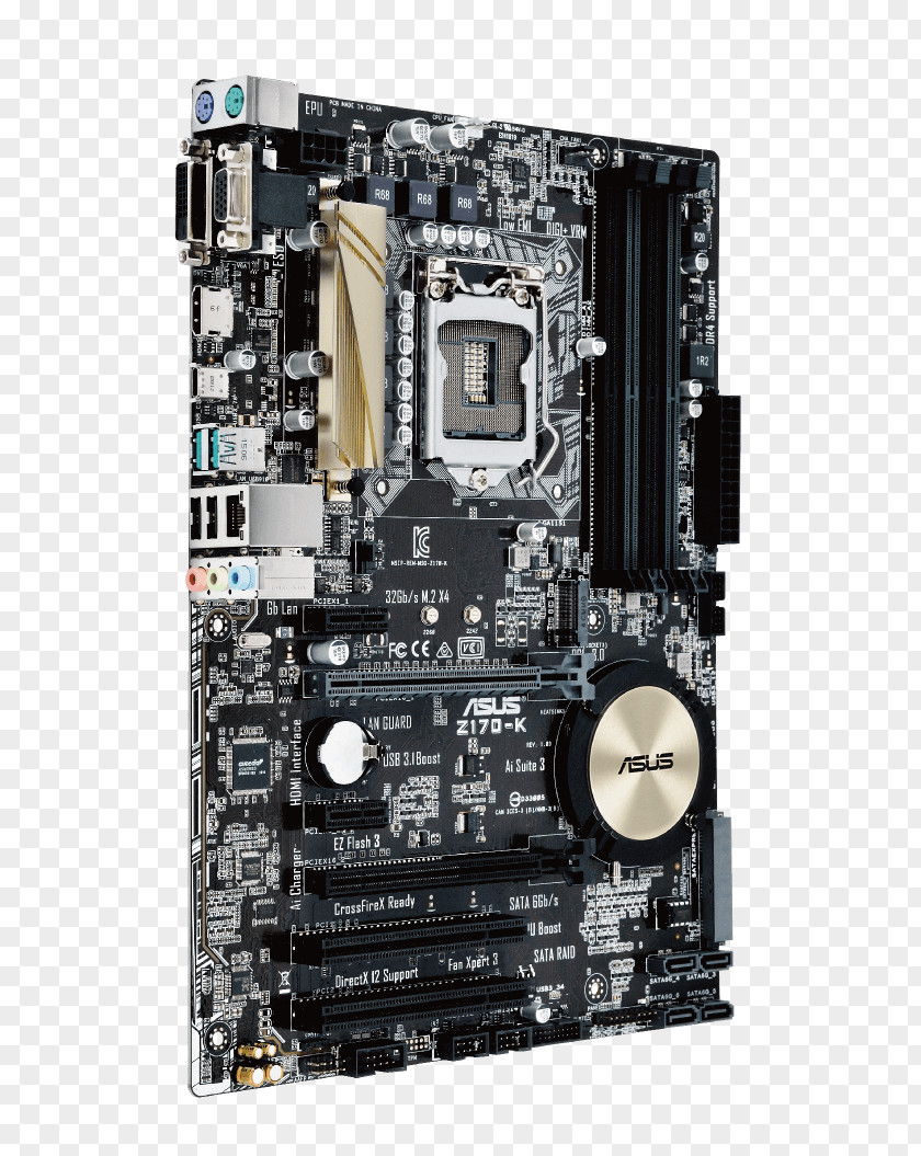 Intel Z170 Premium Motherboard Z170-DELUXE LGA 1151 ASUS PNG