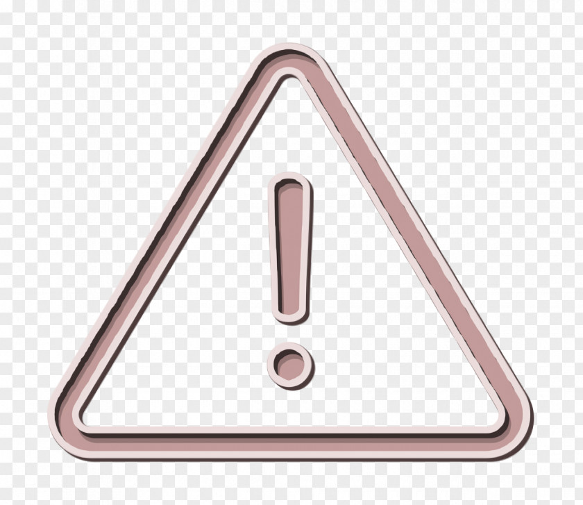 Metal Copper Alert Icon Danger Construction PNG
