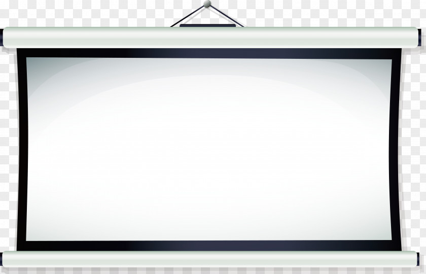 Projector Curtain Light Projection Screen Computer Monitor Rectangle PNG