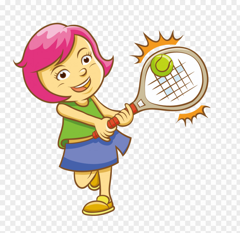Tennis Cartoon Clip Art PNG