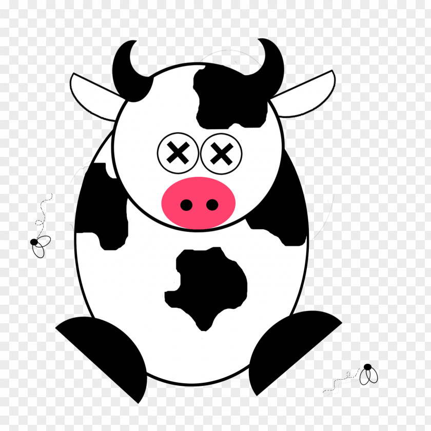 Cartoon Cow Clip Art Cattle Calf Illustration PNG