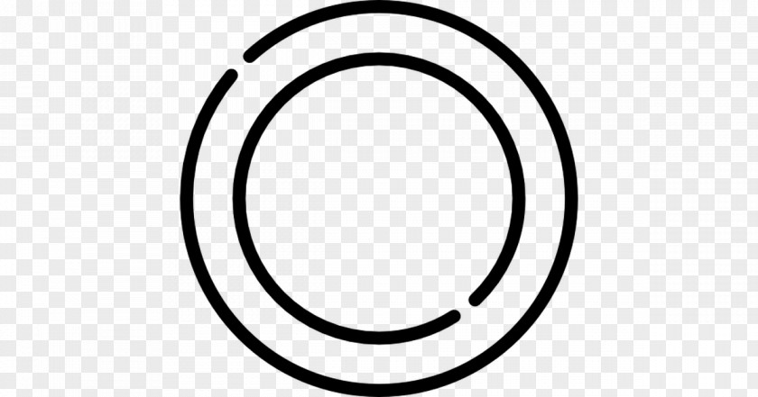 Circle Rim Number White PNG