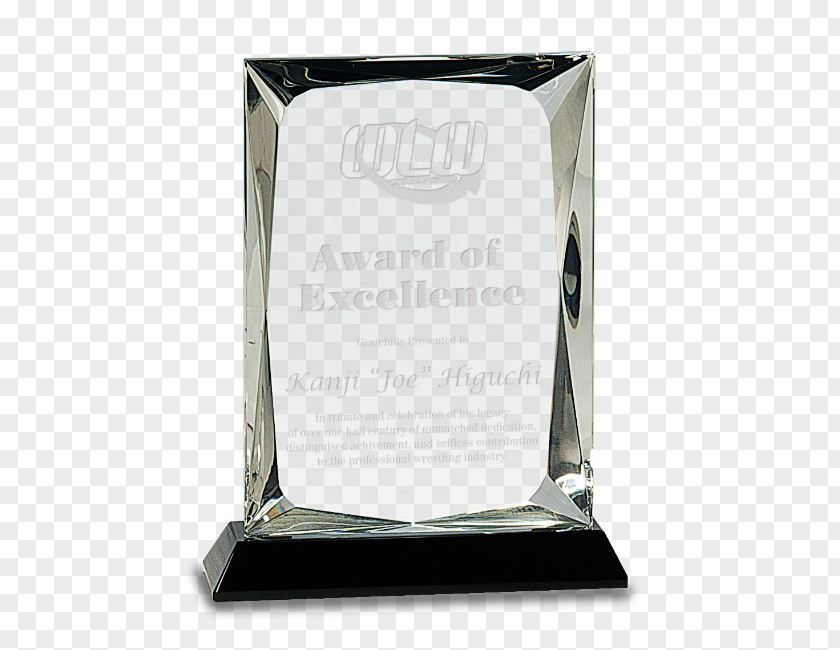 Glass Trophy Award Engraving Commemorative Plaque PNG