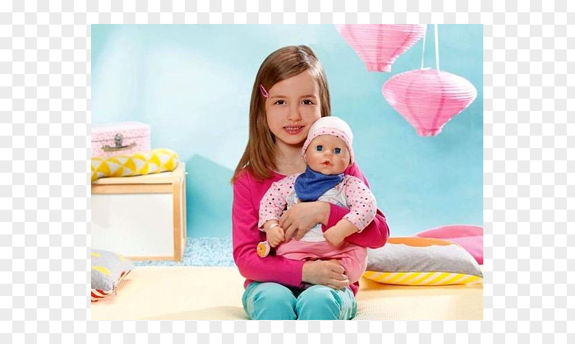 Doll Baby Born Interactive Plush Infant Zapf Creation PNG