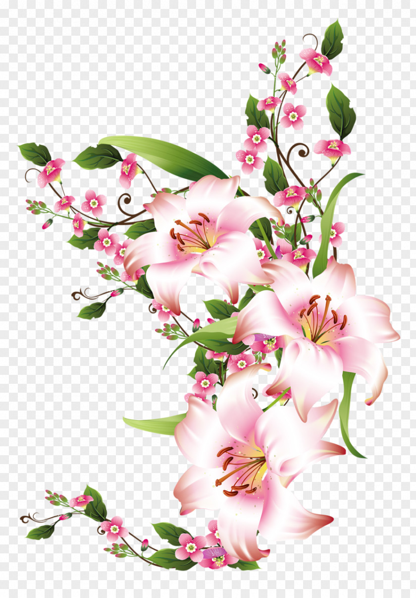 Flor Flower Decoupage Paper PNG