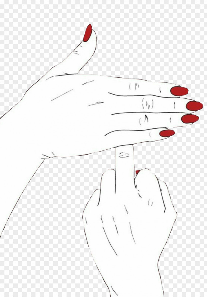 Nail Lip Middle Finger Background PNG