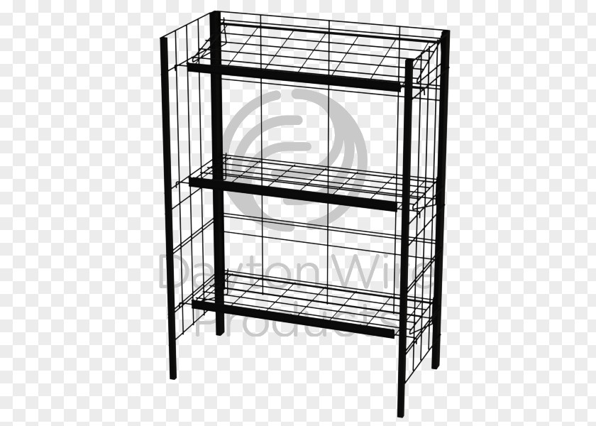 Store Shelf Display Stand Furniture Dayton Wire Parkway PNG