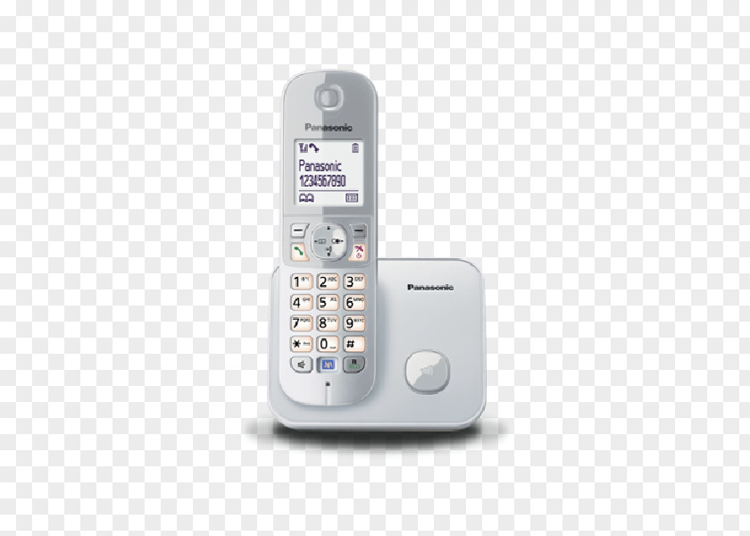 Telepon Cordless Telephone Panasonic KX-TG6811 Digital Enhanced Telecommunications Wireless PNG