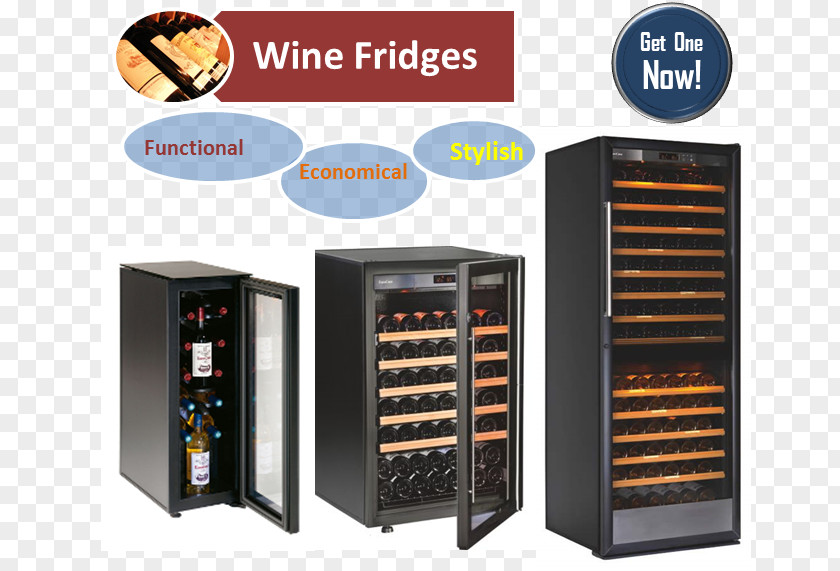 Wine Cooler Refrigerator Storage Of Racks PNG