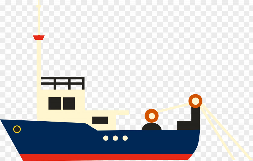 Cartoon Vector Ship Cargo Watercraft PNG