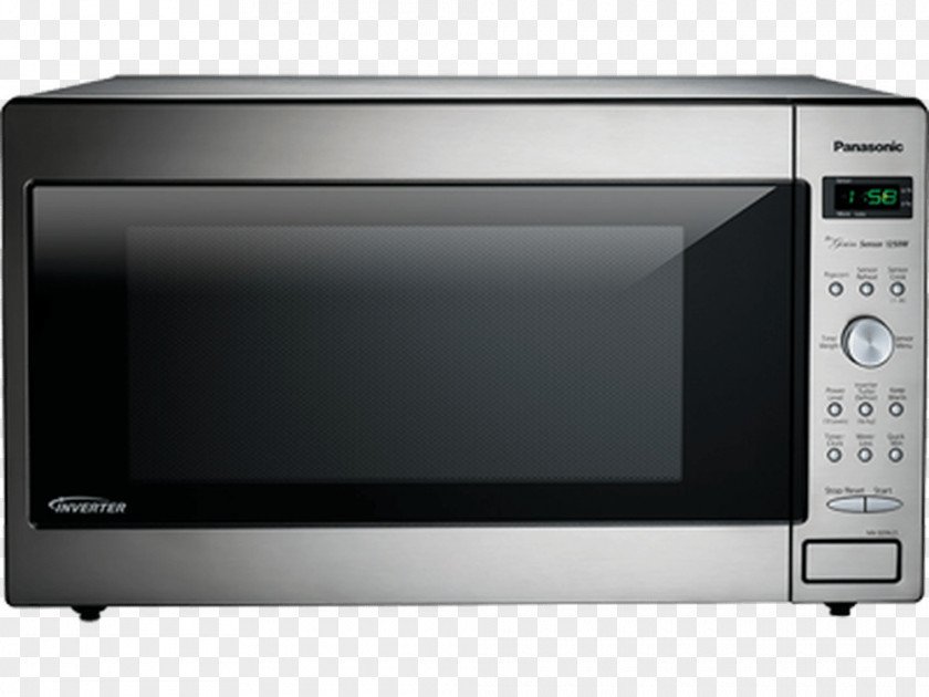 Microwave Ovens Panasonic Countertop Home Appliance Stainless Steel PNG