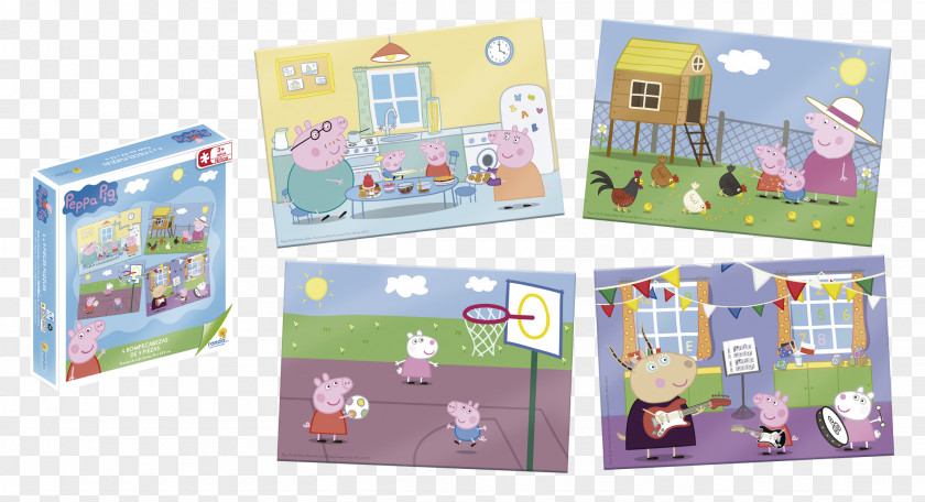 PEPPA PIG Jigsaw Puzzles Attention Fine Motor Skill Schema Memory PNG