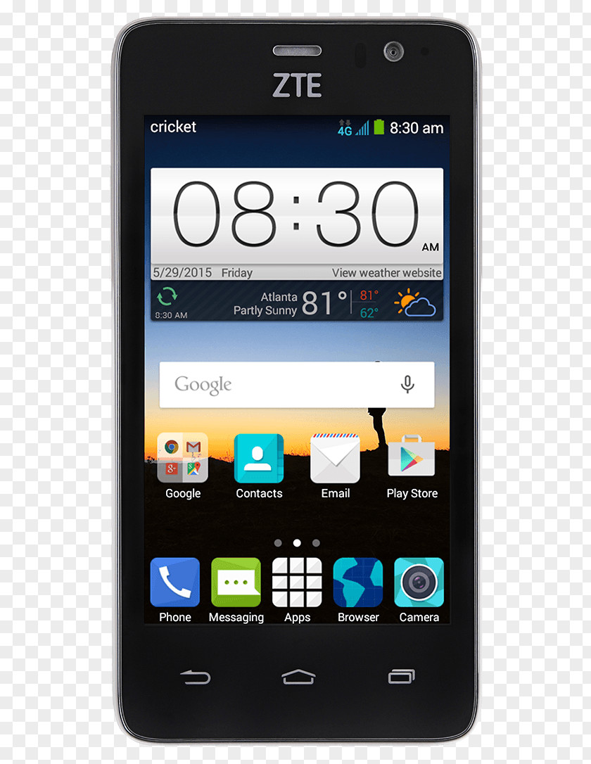 Smartphone Mobile Phones Cricket Wireless ZTE Factory Reset PNG