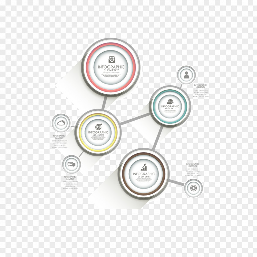 Vector Color Ring Ppt Infographic Circle Chart PNG