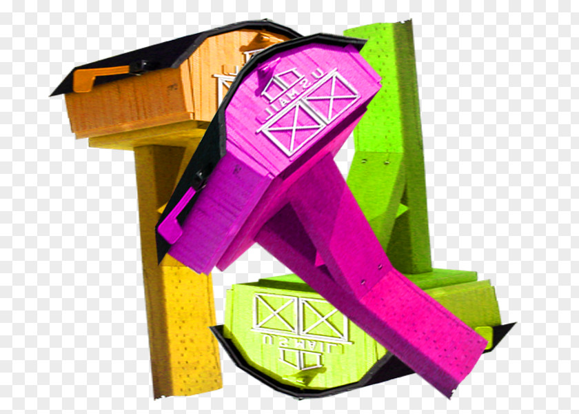 Physical Color Mailbox Post Box PNG