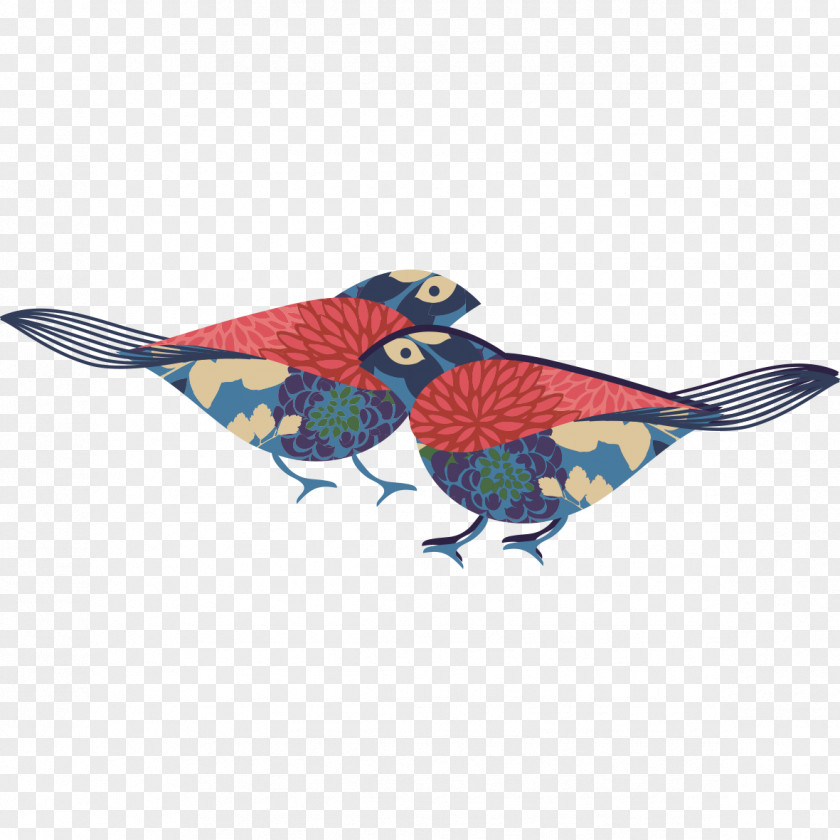 Two Birds Bird House Sparrow Macaw Feather PNG