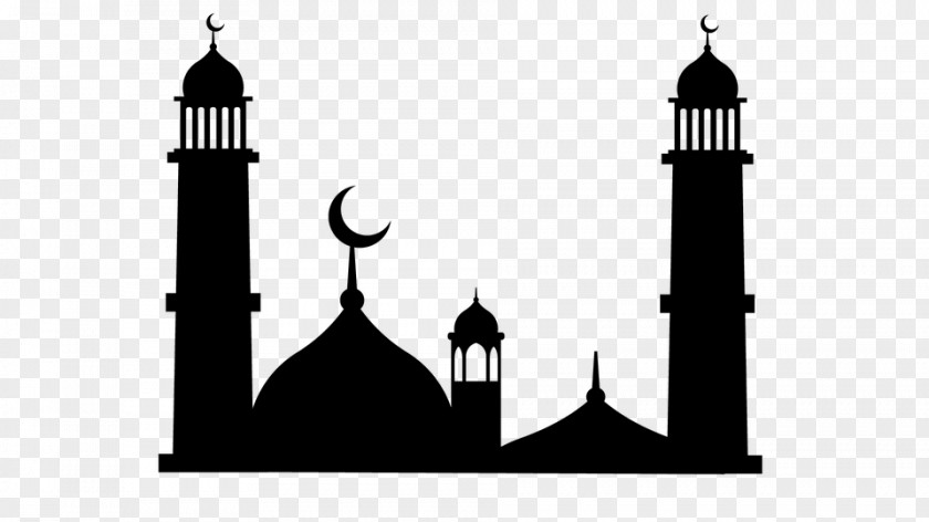 Building Blackandwhite Mosque PNG