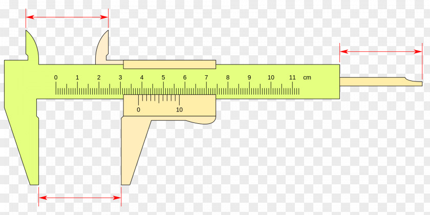Calipers Hand Tool Vernier Scale Measuring Instrument PNG