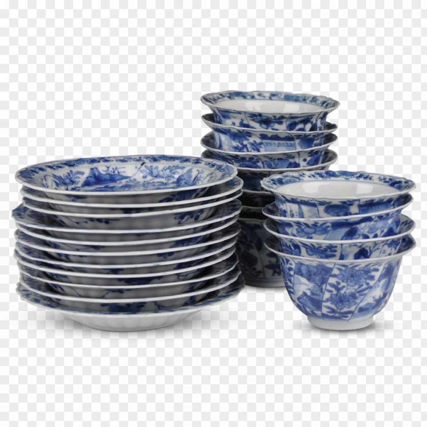 Celadon Vase Bowl Ceramic Glass Cobalt Blue PNG