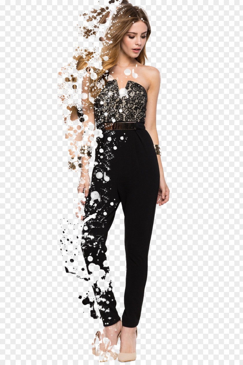 Dress Shoulder Black M PNG